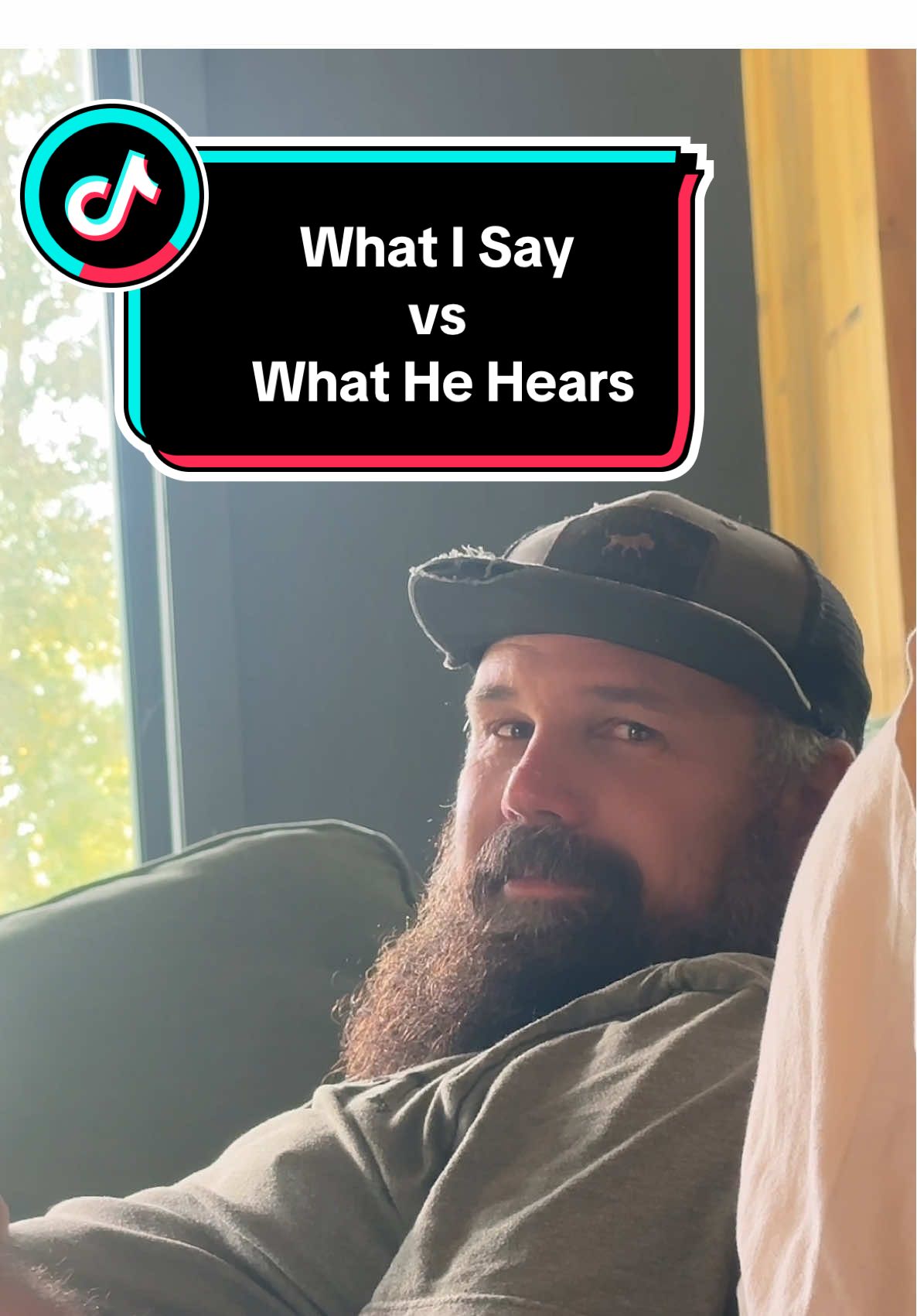 I’m either refreshingly honest… or emotionally unremarkable. 🥴 Either way, we’ll never go viral for this TikTok trend… but at least no one’s crying in the car. #whatisayvswhathehears #husband #husbandandwife #marriage #relationshipgoals 