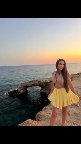 Love Bridge - Cyprus  #fyp #lovebridge #sunsetbeach #virale #travel 