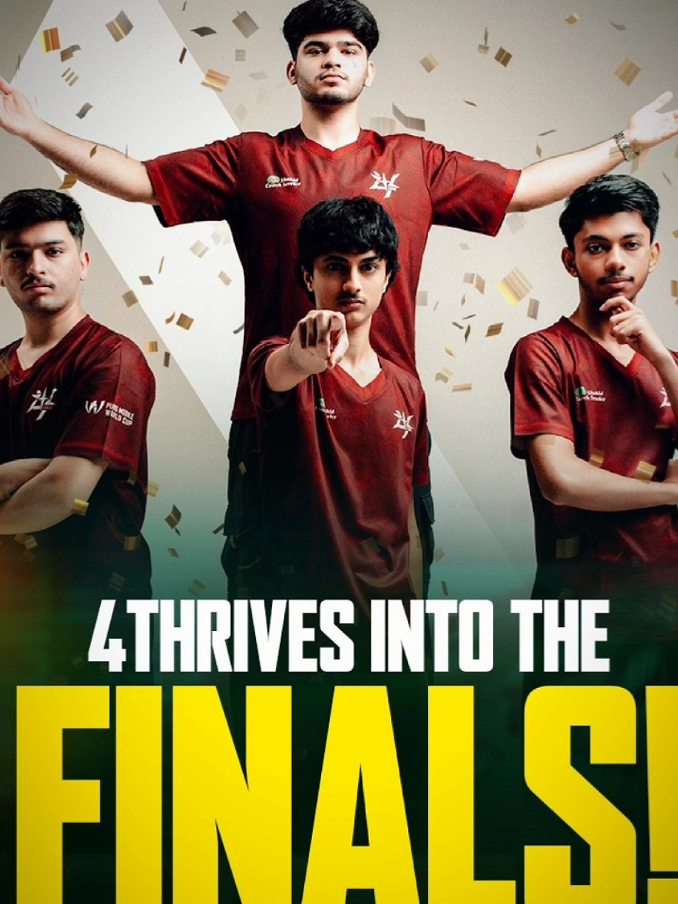4T 🇵🇰  4 Thrives Qualifies for PMWC 2025 Finals. After an incredible display of skill, strategy, and resilience, 4 Thrives has officially secured its place among the world’s best teams in the PMWC 2025 Grand Finals. From intense battles to clutch victories, their journey has been nothing short of legendary. The stage is set, the stakes are high and 4 Thrives is ready to chase glory #pmwc #pmwc2025 #4t #4thrives #esports #maskoff #zainx69 #CapCut 