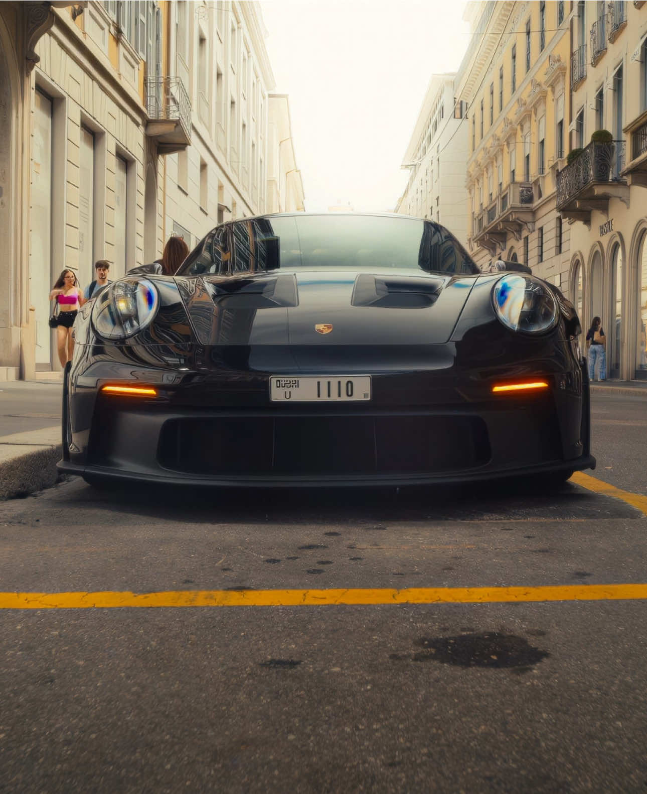 total black gt3rs from dubai🦇 #porsche #gt3rs #carsoftiktok 