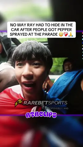 Ray had to hide at the dominican parade 😳🙏 #ray #viral #english #trending #fyp  