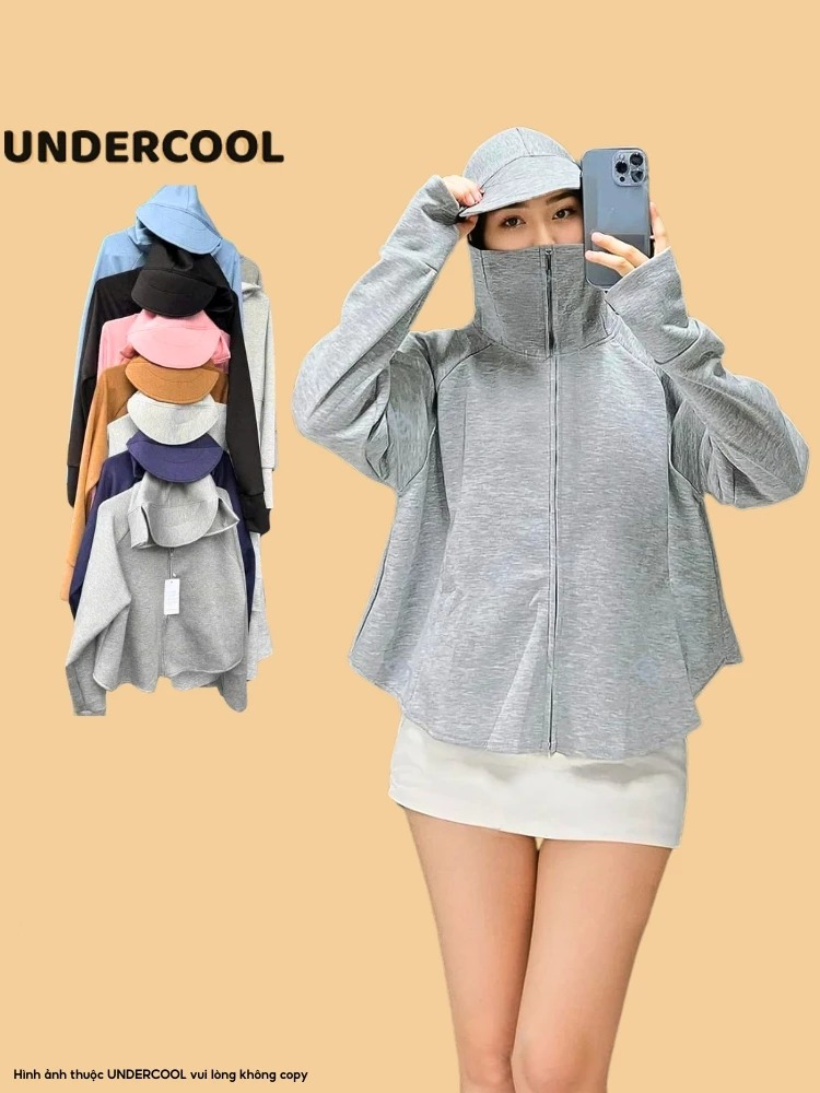 💃 Cô nàng hiện đại chọn áo chống nắng cũng phải có gu! UNDERCOOL – cánh dơi croptop, chống UV, chất mát rượi ✔️ Mặc là đẹp, che là trắng, khoác là chất #undercool #fashion #aochongnang #chongtiauv #baoveda #viral