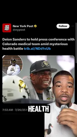 Deion Sanders will have a press conference tomorrow about his health #deionsanders #coachprime #coloradofootball #cfb #fyp