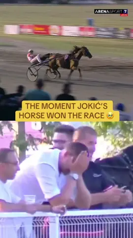 Jokić was overcome with emotion ❤️ (via @TV Arena Sport) #NBA #basketball #jokic #nuggets #horseracing 