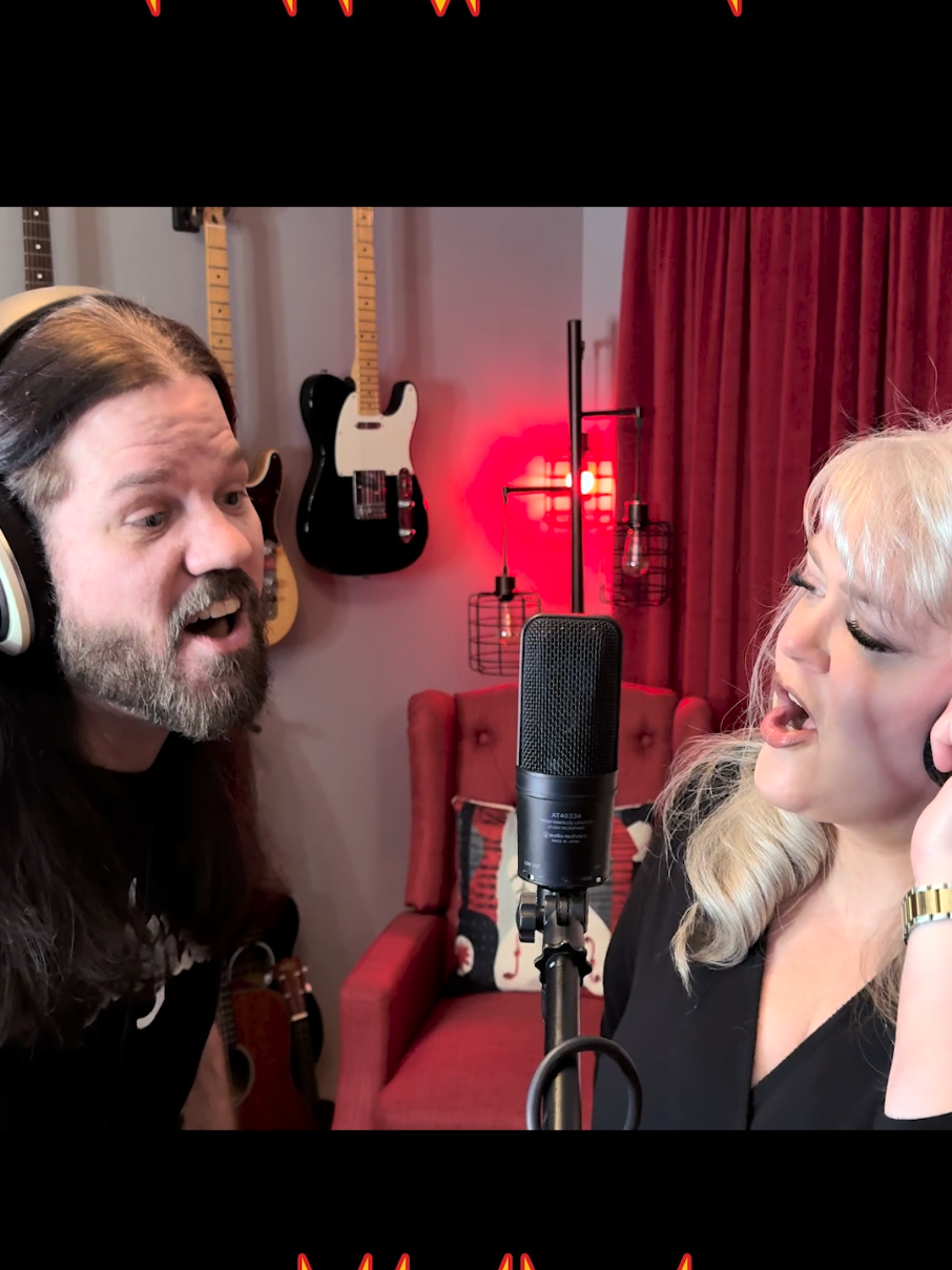 Hubby and I headed into the studio to do a cover of one of our favorite songs. Full video on the tube (link in b!o). Enjoy! @Jack Davenport @Def Leppard @Allegra Drums @Zildjian Company  #defleppard #hysteria #1980s #allegradrums  #zildjian #zildjiancymbals 