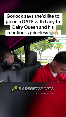 Gorlock says she’d like to go on a DATE with Lacy to Dairy Queen and his reaction is priceless 😭🔥 #fyp #lacyclips #lacy 