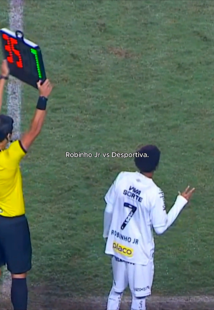 Robinho Jr vs Desportiva🤩 #robinhojr #football #santos #fyp 