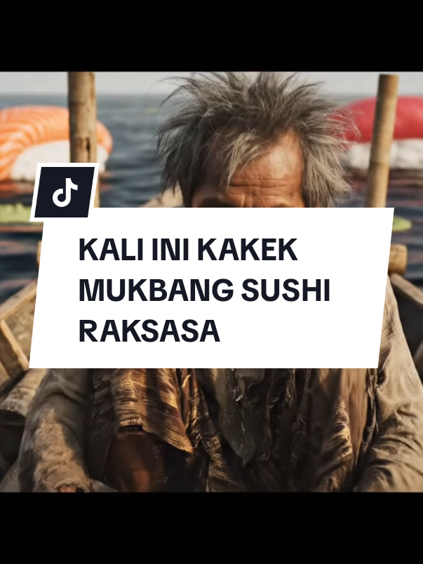 KAKEK MUKBANG SUSHI RAKSASA 😲🤯  #kakek #mukbang #asmr #ai #sushi #foryou #trending #fyp #viral 