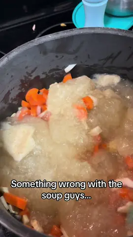 Something’s wrong with the soup guys…🥀#soup#somethingswrong #chickensoup #whathappened 