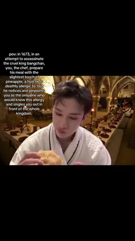#BANGCHAN : there is a piece of pineapple inside my burgah [ #STRAYKIDS #SKZ #KPOP #KPOPFYP ]