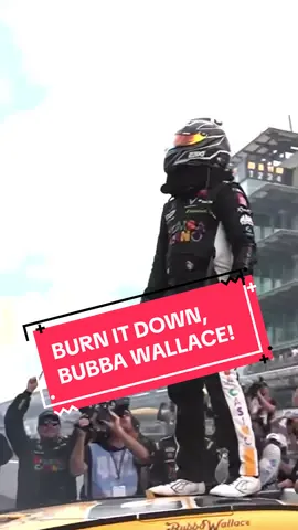 THE BUBBA BURNOUT 🔥🔥🔥 #NASCAR #Brickyard400