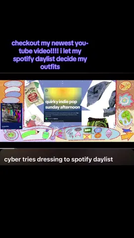 cyber tries dressing to spotify daylist!!! my fave might be friday which was frutiger aero breakcore #fashion #fitcheck #altoutfits #outfit #outfitinspo 