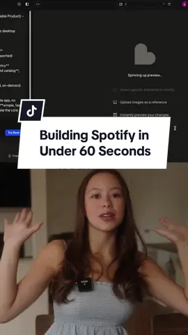 Building Spotify in under 60 seconds 
