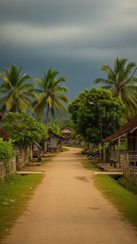 Langit mendung gelap menggantung berat disebuah desa yg indah dan damai #pedesaan #cinematic #relaxing #langitaesthetic #relaksasi 