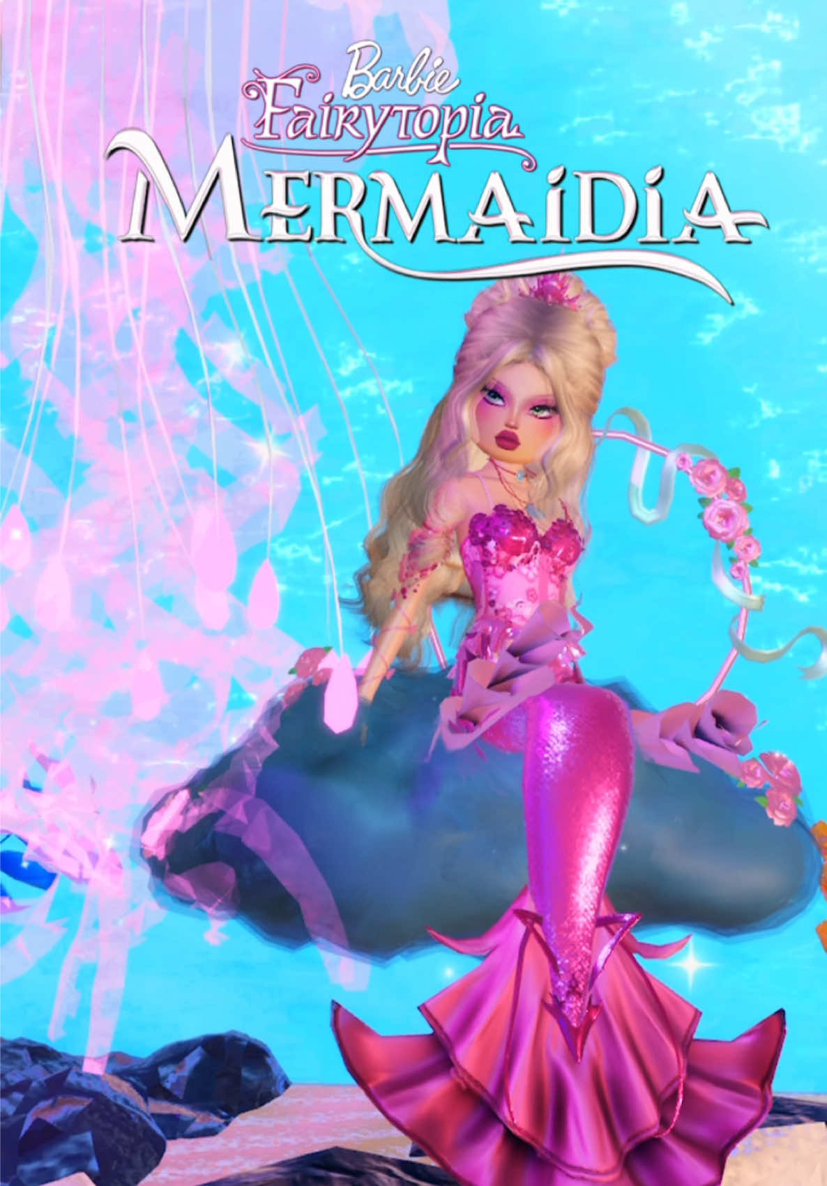 Barbie Mermaidia in Dress to Impress! #barbie #dresstoimpress #dti #roblox #dtiroblox #barbiemermaidia #mermaid #barbiemovies 