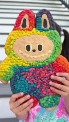 Rainbow Labubu! We had some fun mixing colors and making a sugar cookie Labubu stuffed with nutella! Email info@madebywendynyc.com to place an order for local NJ area only #cookies #labubu #tiktokfoods 