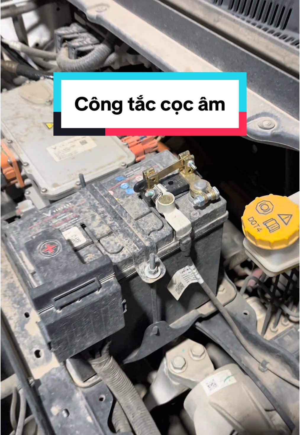Công tắc ngắt cọc âm cho ô tô điện, ô tô xăng #vinfast #xanhsm #vf5 #vf6 #vf3 #xedien #xuhuong #viral 