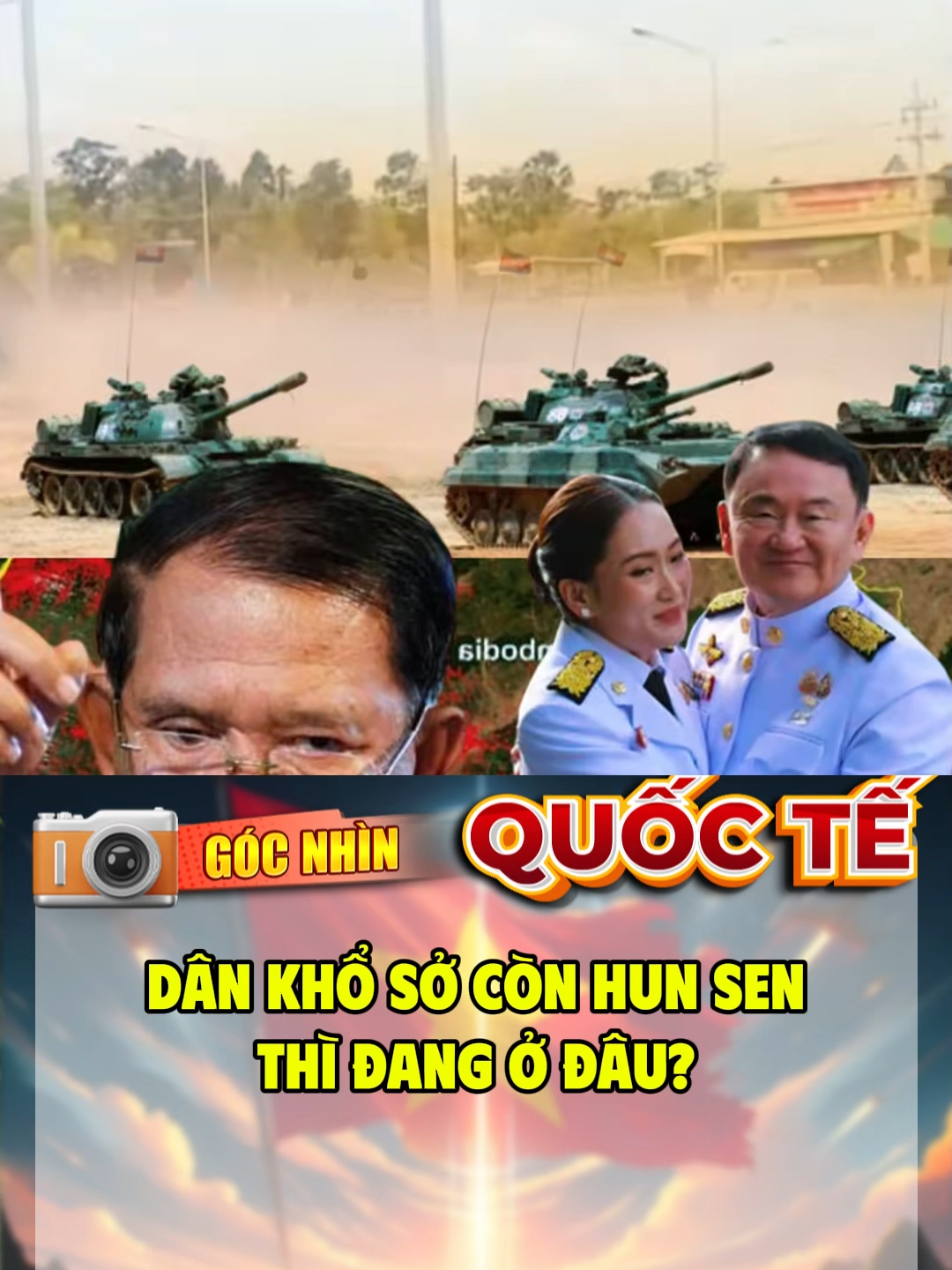 Dân khổ sở còn Hun Sen thì đang ở đâu #tinnong #campuchia #vietnam #thegioi #hunsen #news #quansu #thailand #quocte