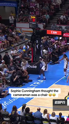 This moment. 😂😂 (@WNBA) #WNBA #sophiecunningham #fever #basketball 