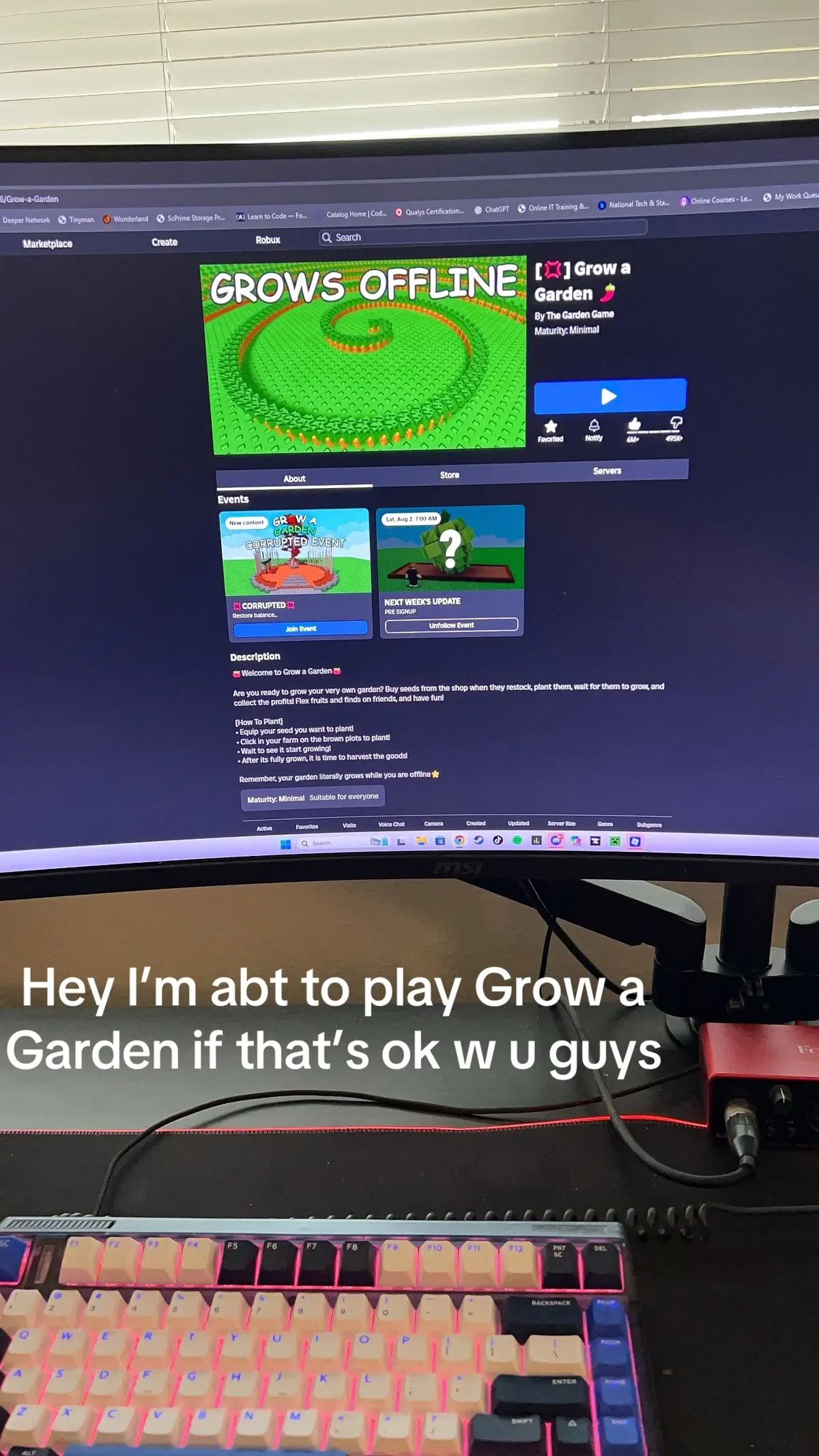 Are you guys cool with that? #roblox #robloxfyp #growagarden #GaG 