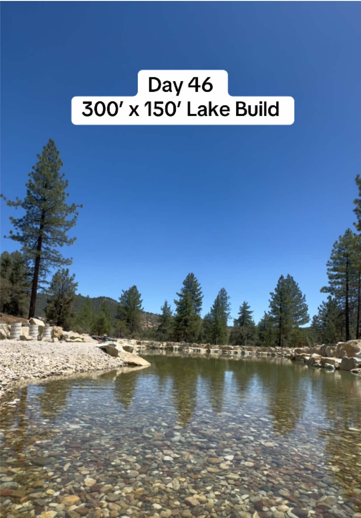 Day 46 of construction, here’s an update💦 #lake #pond #naturalpool #mothernature #naturalpools #waterfalls #lakes #biologicalfiltration #allnarural #nature #biologicalfilter #nature #swimmingpools #koiponds #landscapes #wetlandfiltration #chemicalfree #waterfeature #organic #wetlandfilter #construction #lakeday #recreationpond #fishing #decks #plants #pumps 