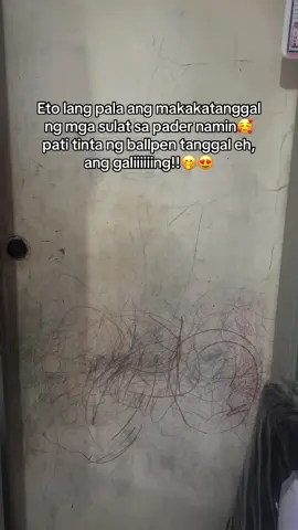 Akala ko wala nang pag-asa ’yung pinto namin 😭 Pero grabe, tanggal pati ballpen ink! 🤯 #seaways #allpurposecleaner #seawaysmultipurposecleaner 