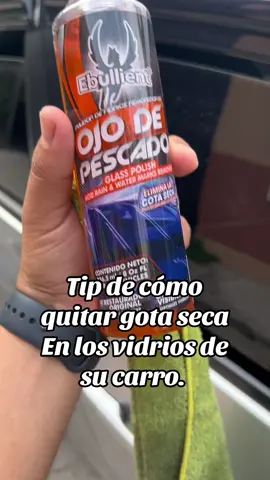 Aquí les dejo el dato, el ojo de pescado les puede tirar un mega paro para la gota seca LO PUEDEN COMPRAR EN: Vidri, Freund y Walmart (al menos esos conozco) #gotaseca #carros #mecanica #detailing 