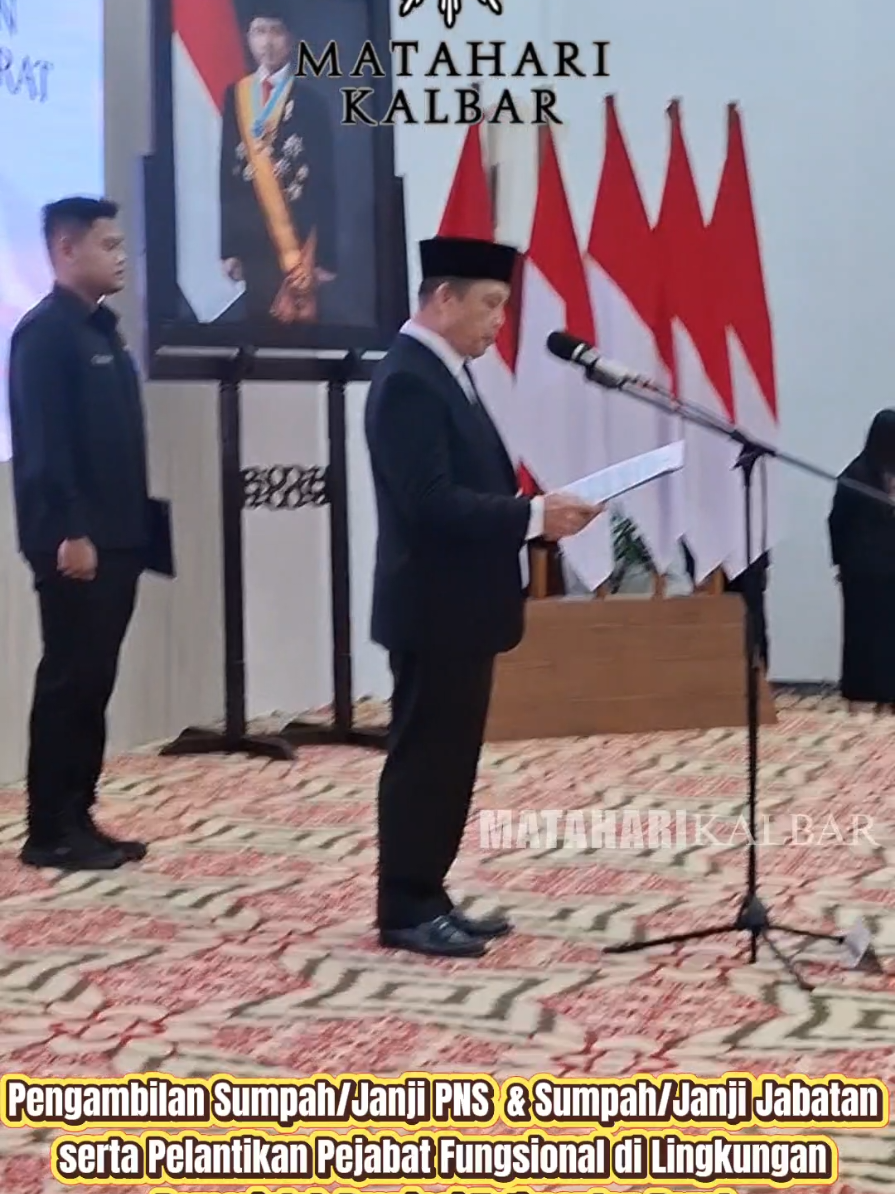 Pengambilan Sumpah/Janji PNS dan Sumpah/Janji Jabatan serta Pelantikan Pejabat Fungsional di Lingkungan Pemerintah Provinsi Kalimantan Barat. #kalbarpontianak  #fyp 