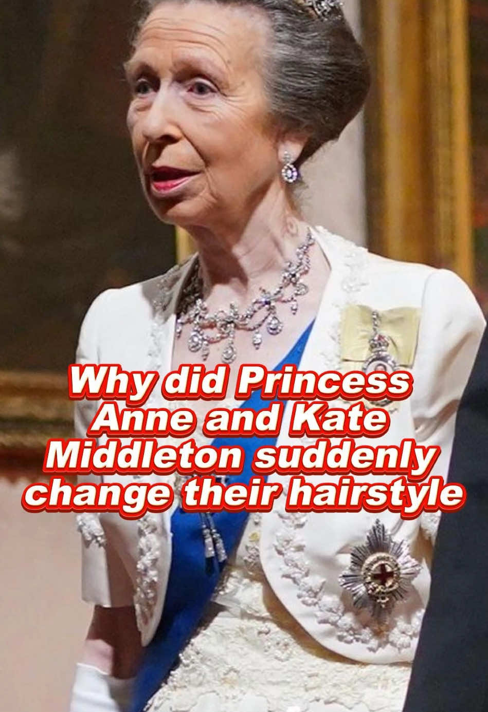 Why did Princess Anne and Kate Middleton suddenly change their hairstyle #kate #anne #charlotte #william #charles #royal #foryou 