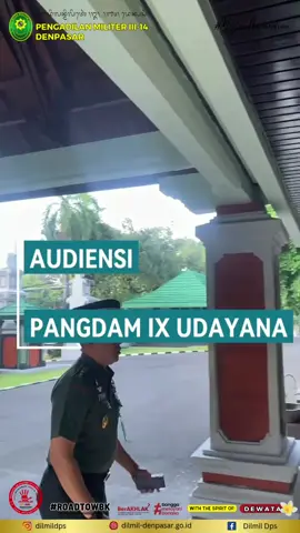 Denpasar - Kadilmil III-14 Denpasar beserta Perwakilan Hakim Militer melakukan audiensi dengan Pangdam IX/Udayana di Makodam IX/Udayana. Audiensi diterima langsung oleh Pangdam IX Udayana Mayjen TNI Piek Budyakto. Acara berlangsung hangat dan bersahaja dengan perkenalan hingga perbincangan mengenai eksistensi dan kiprah Pengadilan Militer III-14 Denpasar sebagai lembaga kehakiman yang bertugas menerima, memproses dan memutus perkara yang dilakukan oleh prajurit TNI dengan pangkat Prada hingga Kapten di wilayah Bali dan Nusa Tenggara Barat. Selanjutnya, sebagai lembaga yang menjunjung tinggi integritas dan independensi dalam tugas, Kadilmil meminta nasihat Pangdam IX/Udayana agar dapat melaksanakan tugas dengan baik dan berpegang teguh pada nilai-nilai hukum yang berlaku. #BersamaUntukDewata #beyondinnovation 