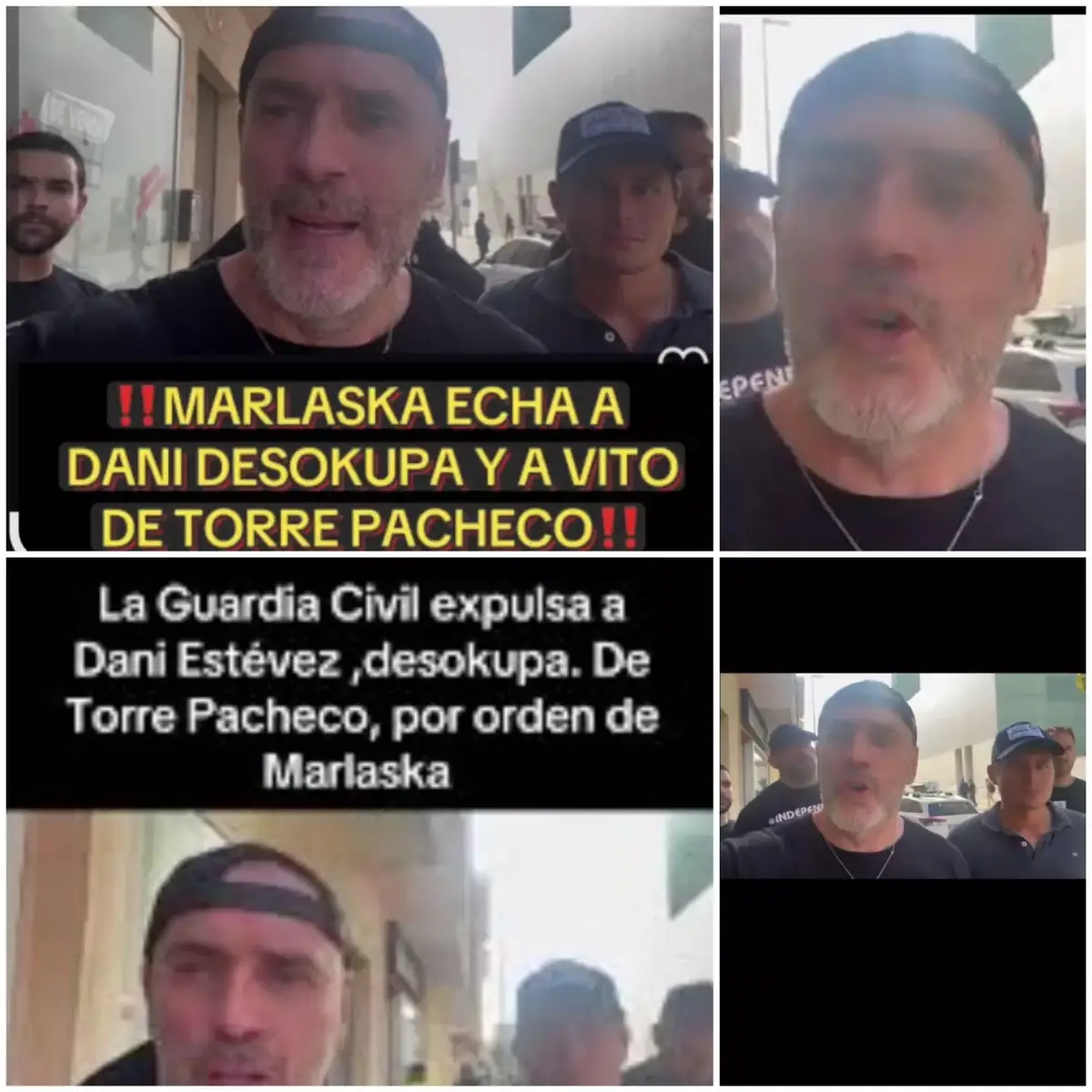 Por órdenes de Marlaska, La Guardia Civil expulsa a Vito Quiles y a Dani Esteve (Desokupa) de Torre-Pacheco 