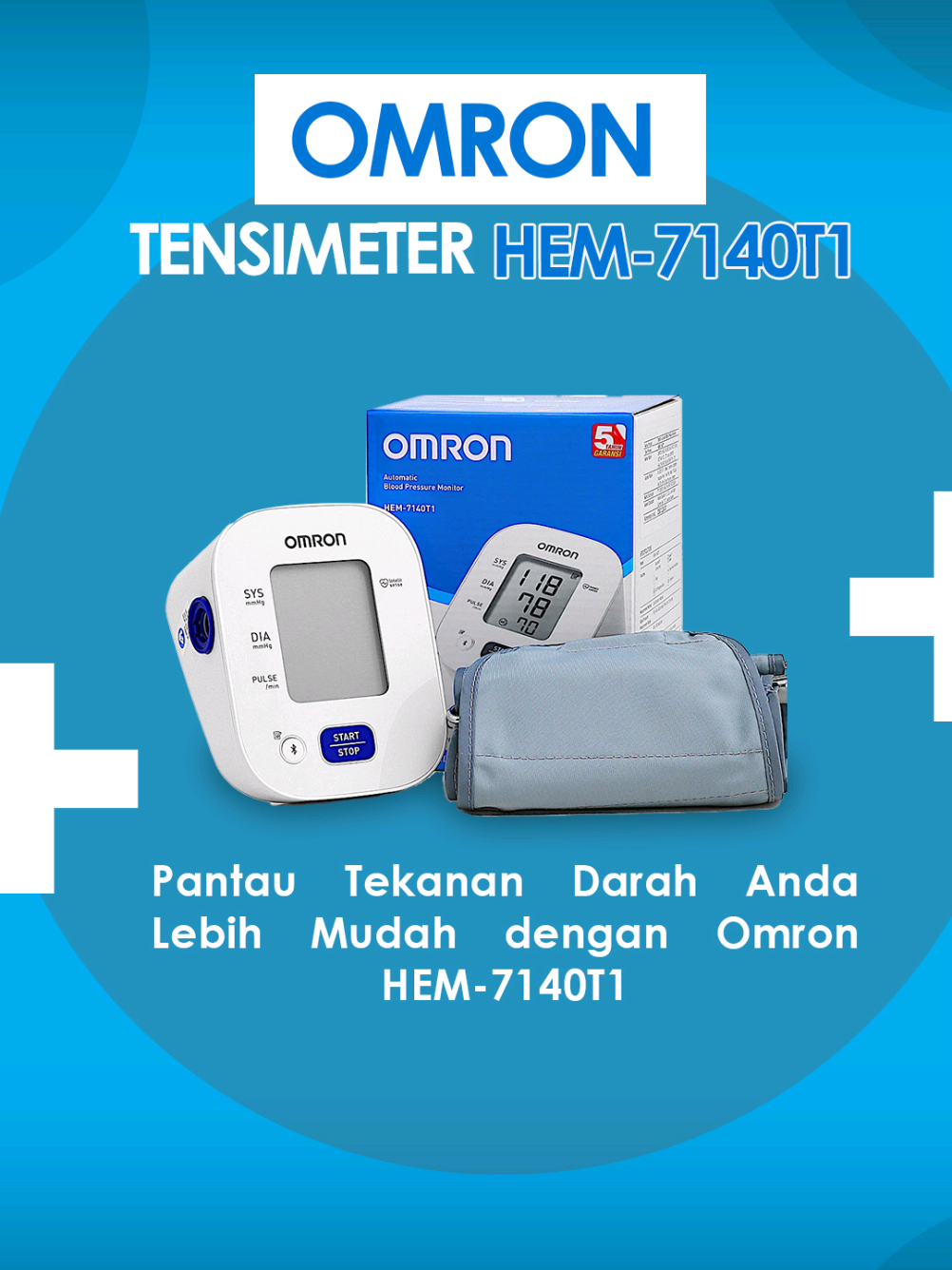 Masih suka bingung cek tensi sendiri di rumah? Yuk kenalan sama Omron 7140T1 – tensimeter digital dengan Bluetooth! 💙 Akurat  💙 Nyaman  💙 Terkoneksi ke HP  Pantau tekanan darah langsung dari genggaman. Gaya hidup sehat? Mulai dari tensi yang terkontrol! Coba sendiri di rumah, gampang banget! #tekanandarah  #tensidigital  #omron7140t1 #wibgajian #alatkesehatan #fyp #fypage 