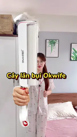 Cây lăn bụi Okiwfe, giúp loại sạch bụi bẩn, lông tóc, xơ vải trên các bề mặt nhanh chóng 💯 #kitimop #caylanbui #caylanbuiquanao #caylaubuidanang #caylanbuigagiuong #caylanbuicolocolo #caylanbuilongmeo #caylanbuimini 