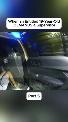 When an Entitled 19 Year Old DEMANDS a Supervisor #police #bodycam #cops 