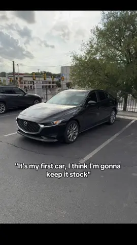 Love this car 🥰 #mazda3 #blackedoutmazda #unlikeme 