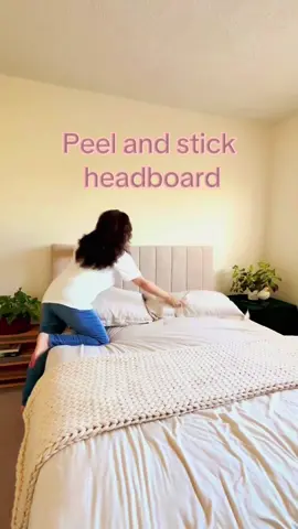 The best headboard for renters, dorm rooms, students, and anyone who wants to makeover or refresh their space without spending a fortune. It’s stylish, renter-friendly. #Headboard #dorm #BedroomDIY#BedroomDecorIdeas