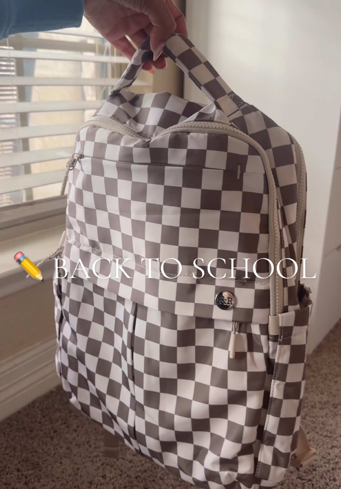 Can’t believe our kids will be #backtoschool in a few weeks! Love this checkered backpack for the boys! 🎒 #backpack #schoolshopping #schoolsupplies 