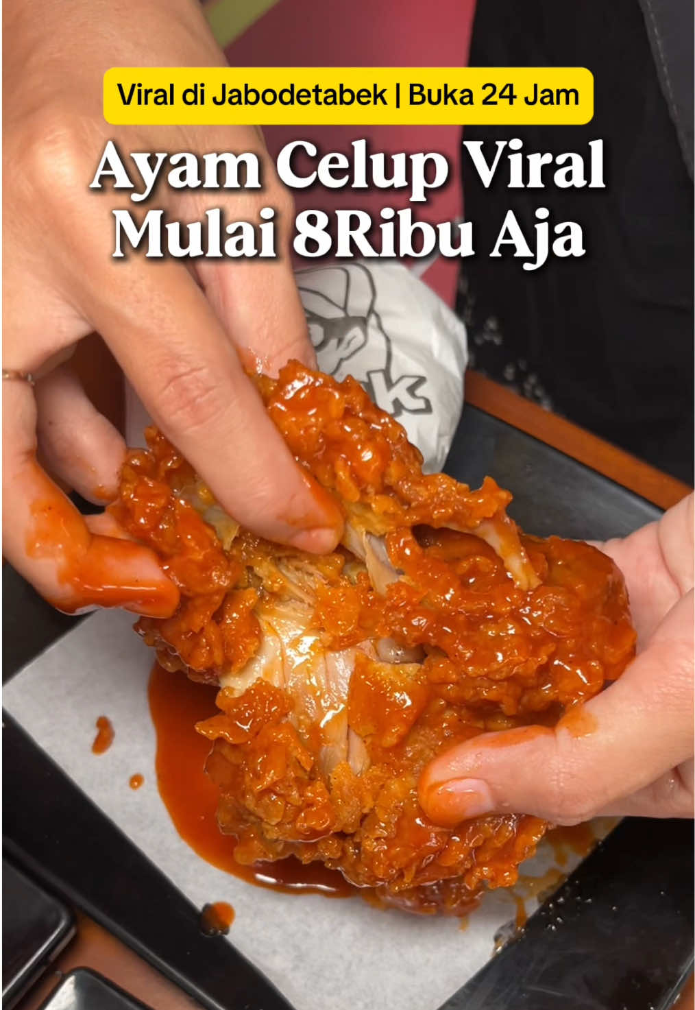 BUKA 24 JAM‼️Ayam celup viral di Jkt ada di Jogja, mulai 8k aja!! 17K dapet ayam + saus + nasi + es teh😱 #jogja #kulinerjogja #jogjakuliner #ayamcrispy #jogjafood #jogja24jam #mrkriuk @Mr Kriuk Fried Chicken 