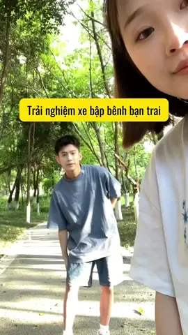 Trải nghiệm xe bập bênh bạn trai#kienthucthuvi #giaitri 