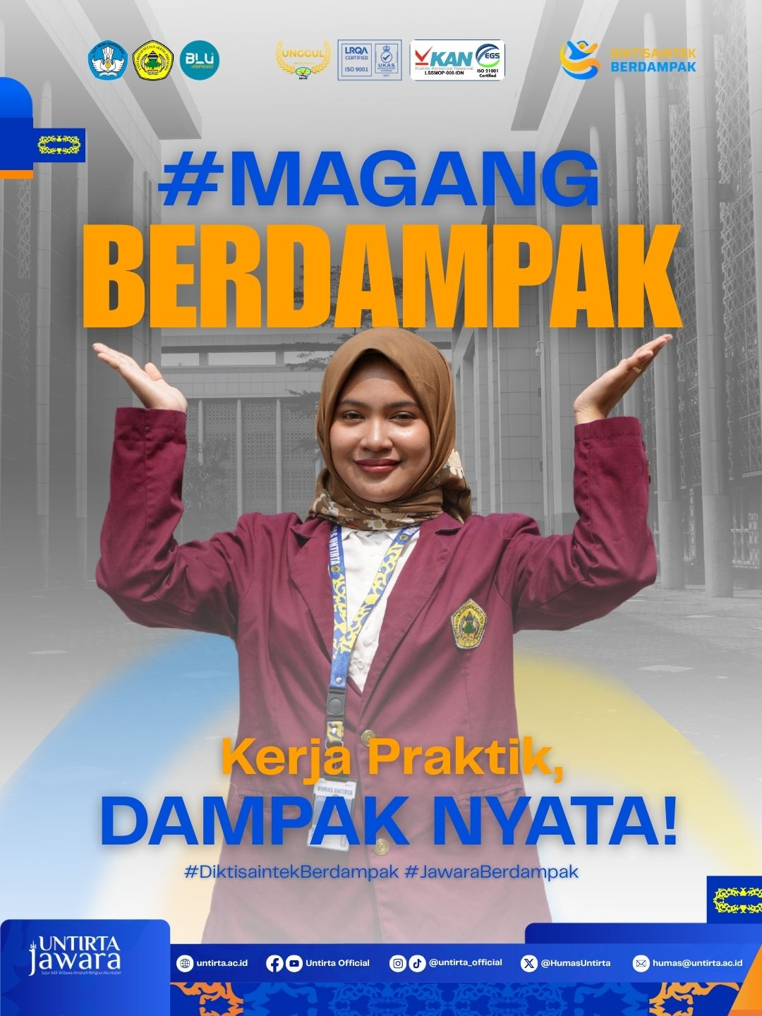 HALO SOBAT JAWARA👋KAYANYA DARI KEMARIN RAME NIH BAHAS MAGANG BERDAMPAK. BUAT KALIAN YANG MASIH BINGUNG YUK SIMAK PENJELASAN MAGANG BERDAMPAK SELENGKAPNYA HANYA DI VIDEO INI #JawaraBerdampak #UNTIRTA #untirtajawara #serangbanten