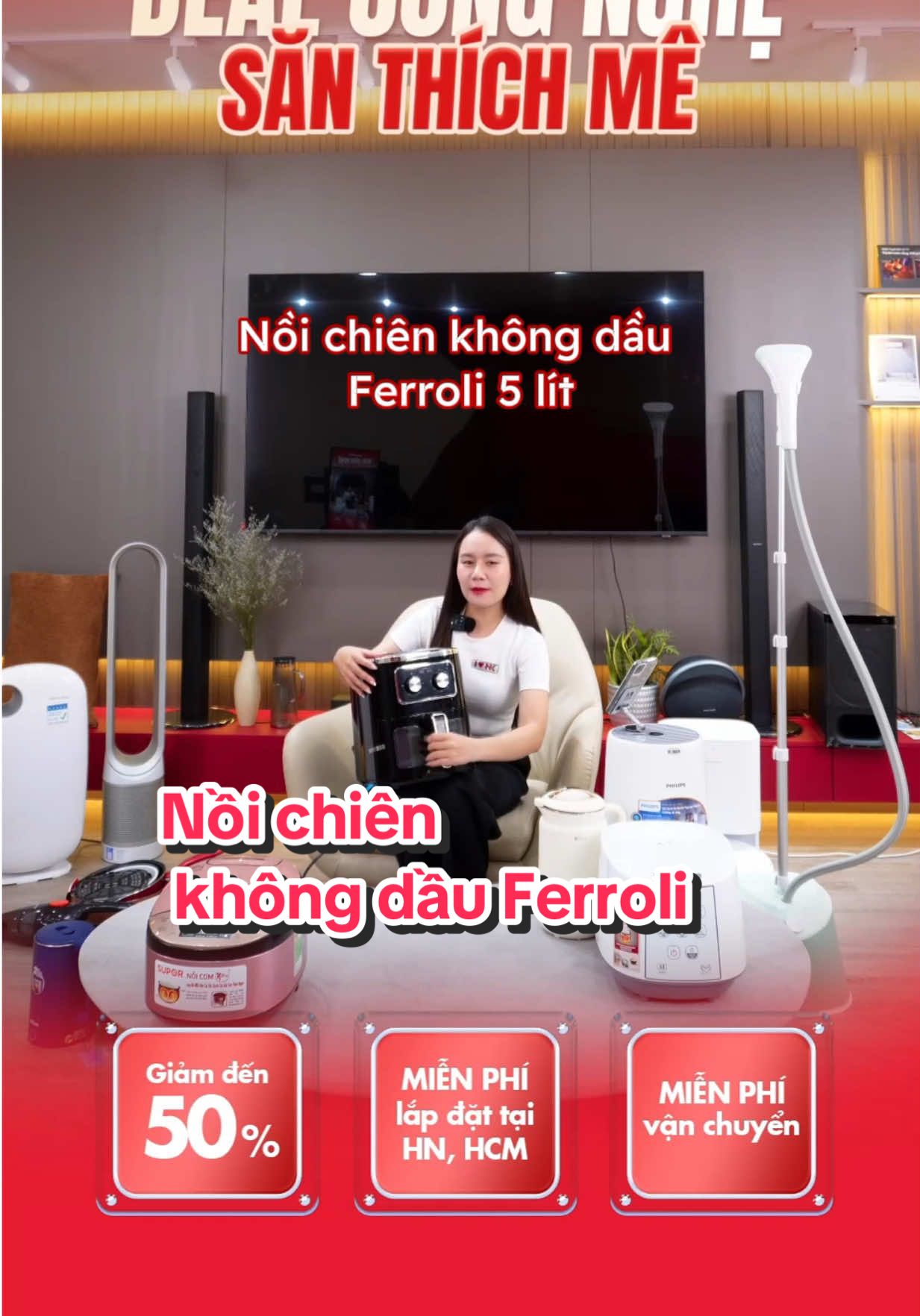 Muốn ăn ngon mà không cần dầu? Đây là bí quyết ! Xem ngay để biết cách dùng nồi Ferroli siêu tiện lợi nhé! #NoiChienKhongDau #Ferroli #HealthyCooking