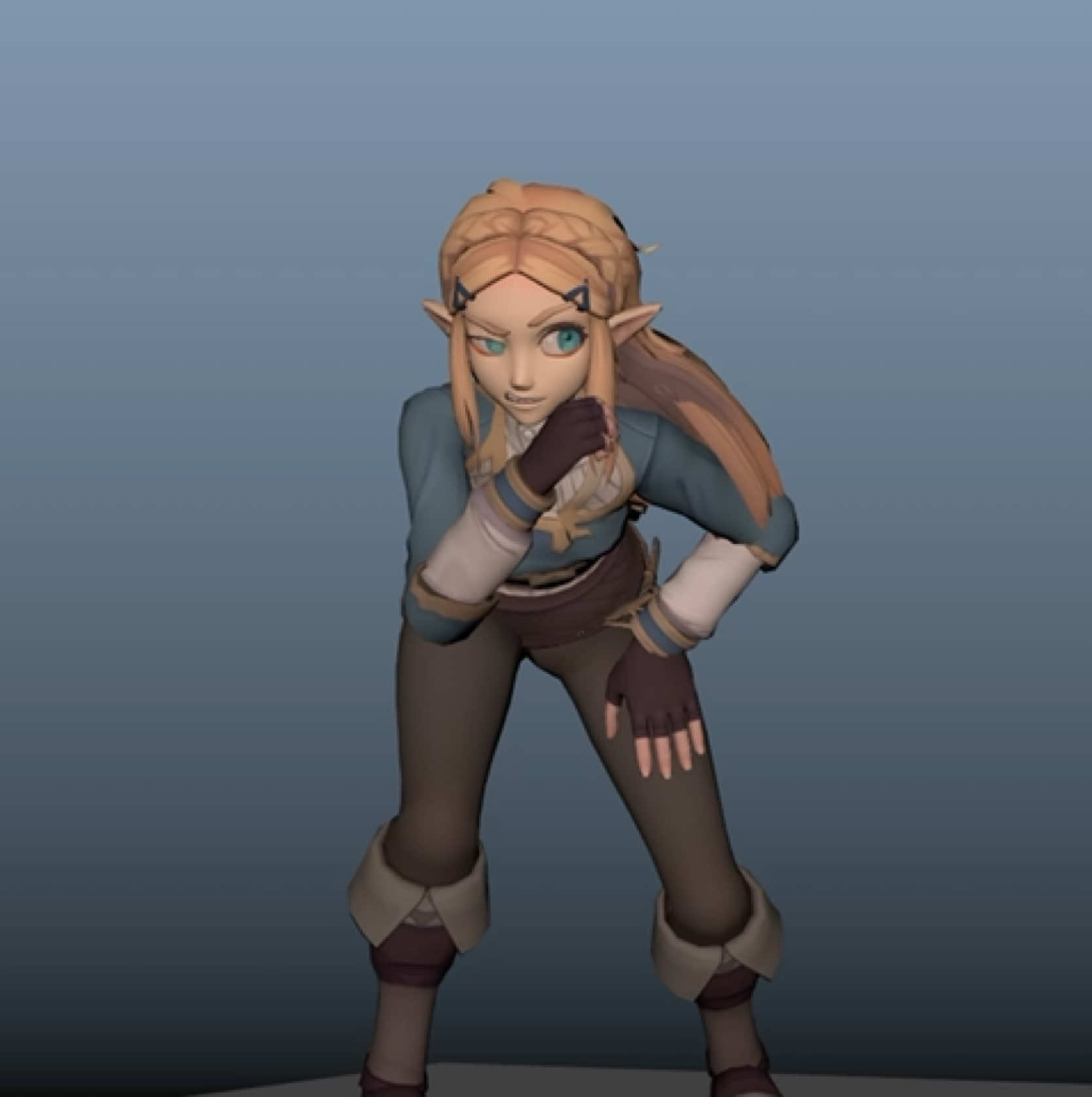 This is my Week 2 and “Everyone need Sidekick” #animation #3d #blender #3danimation #fyp #zelda #nintendo #maya 