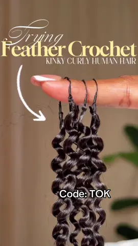 Trying feather crochet hair✨Invisible feather line & 100% human hair extension! Hair name: ULH268 in bio link❤️ #crochethair #feather #featherline #seamless #invisible #naturalhair #hairtutorial #fypage #humanhair #hairextensions #curlyhair #hairroutine 