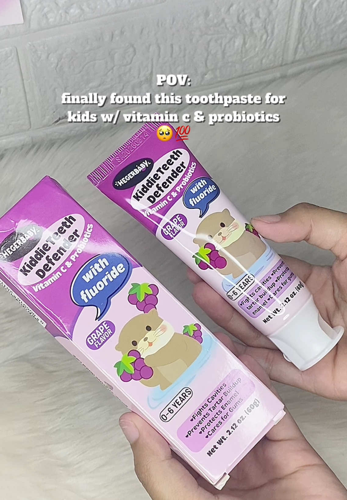 THE BEST TOOTHPASTE FOR KIDS! 🤩💯 #fyp #fypシ゚viral #hegerbaby #hegerbabykiddieteethdefender #babyessentials 