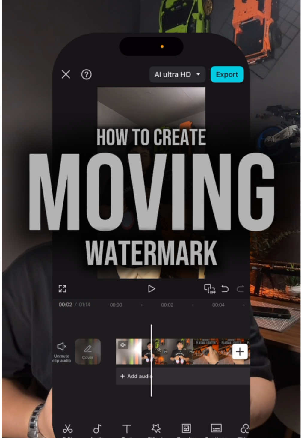 Replying to @kaiastellar's Momma gow to create moving watermark #tiktokaffiliate #tiktokaffiliates #editingtips #watermark 