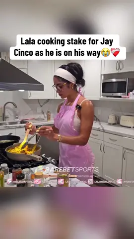 Lala cooking stake for Jay Cinco as he is on his way😭❤️‍🩹 #fypシ #jaycinco #lalabaptiste #viral