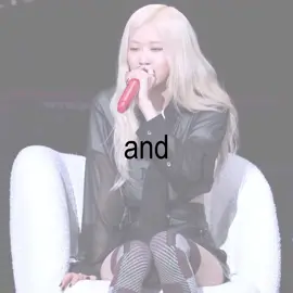 in love with her voice || #rosé 