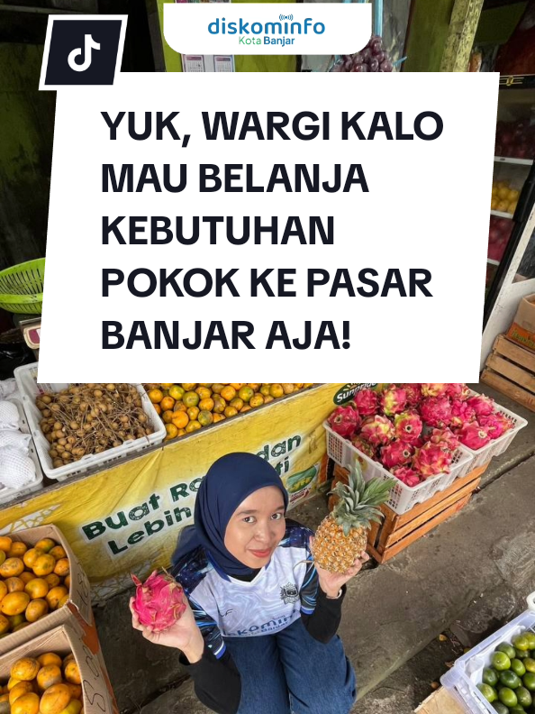 #Pasar rakyat bukan hanya tempat transaksi, tetapi ruang interaksi dan penguatan ekonomi kerakyatan.  Belanja di pasar rakyat adalah sebagai bentuk nyata mendukung usaha kecil dan menengah. #Ayo Wargiiii....lagi tanggal tua gini,belanja di pasar Banjar aja!!!! Banyak yang murah tp kualitas tetap juara dan dengan suasana yang penuh keakraban🤗 #PasarBanjar #BanjarBerdaya #BangunMasagi #diskominfokotabanjar