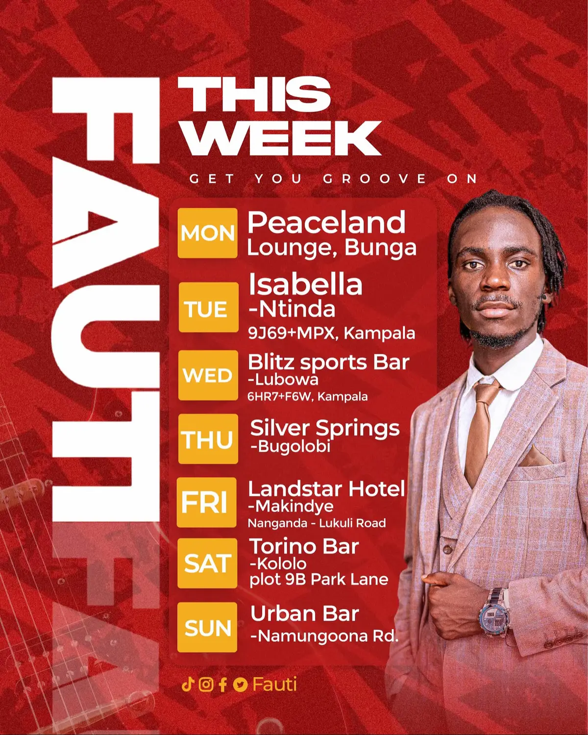 This week’s performance plan is lit 🔥🎭! Don’t miss out — check out the schedule and get ready for an unforgettable show!