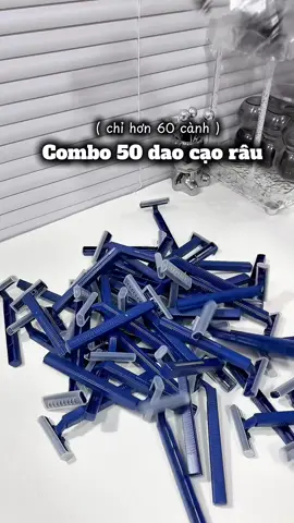 Combo 50 dao cạo râu giá chỉ hơn 60 cành ✨#unboxing #review #daocaorau #daocaorautienloi #combo50daocaorau #xuhuong #fyp #viral #viralvideo 